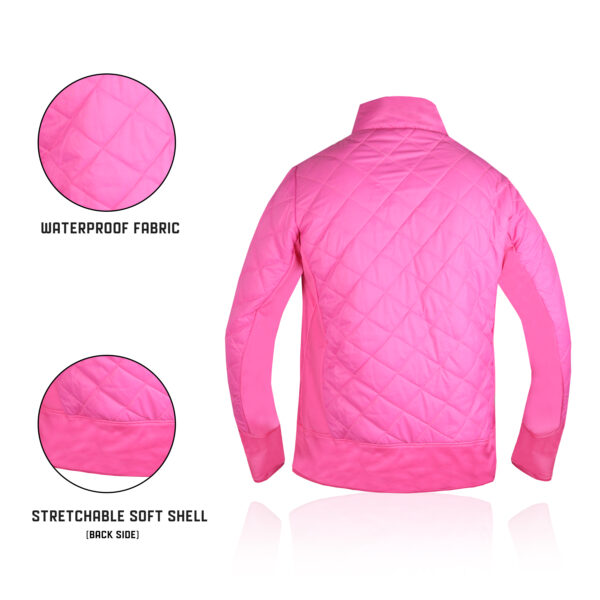 Women's Lightweight Quilted Hybrid Puffer Jacket - Image 13