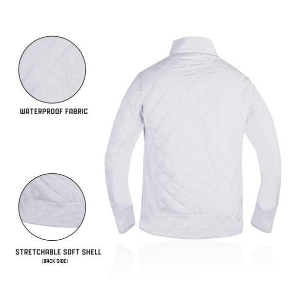 Women's Lightweight Quilted Hybrid Puffer Jacket - Image 20