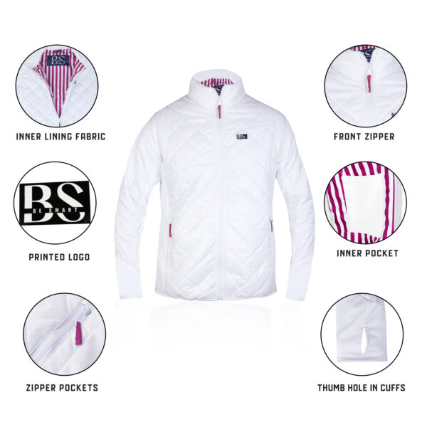 Women's Lightweight Quilted Hybrid Puffer Jacket - Image 21